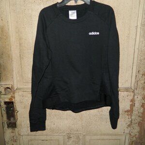 Adidas Climalite Spell Out Thumb Hole Running Fleece Top Size S (UU-31)